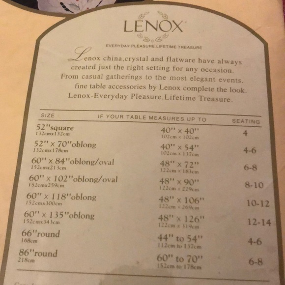 Lenox Holiday Embroidery Table Linens - Picture 4 of 5